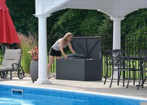 Spacemaker Deck Box, Basket Weave, Anthracite